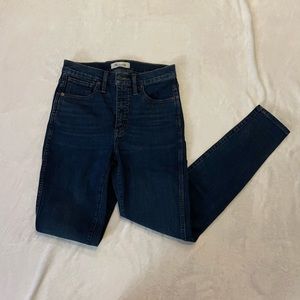 Madewell 10 inch high rise skinny size 27